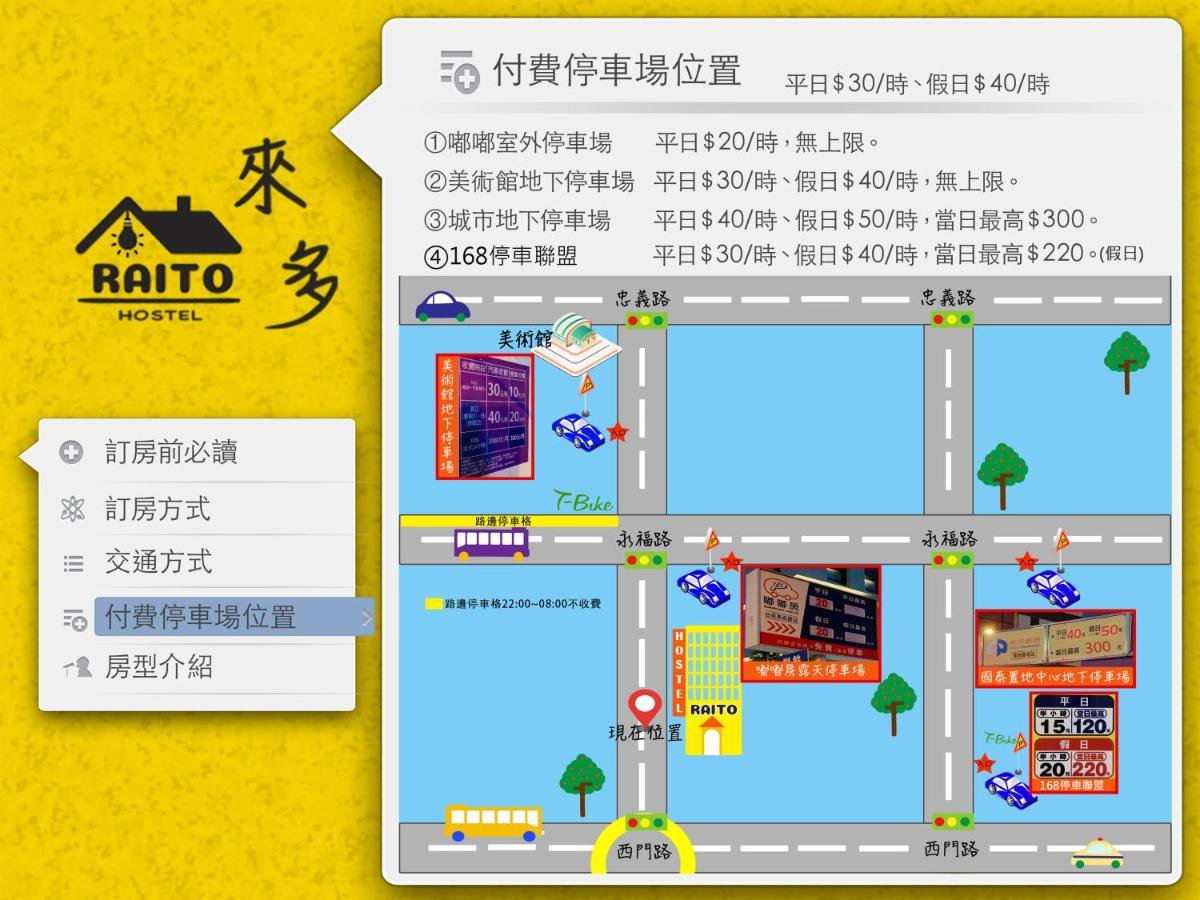 RAITO Hostel Tainan Buitenkant foto